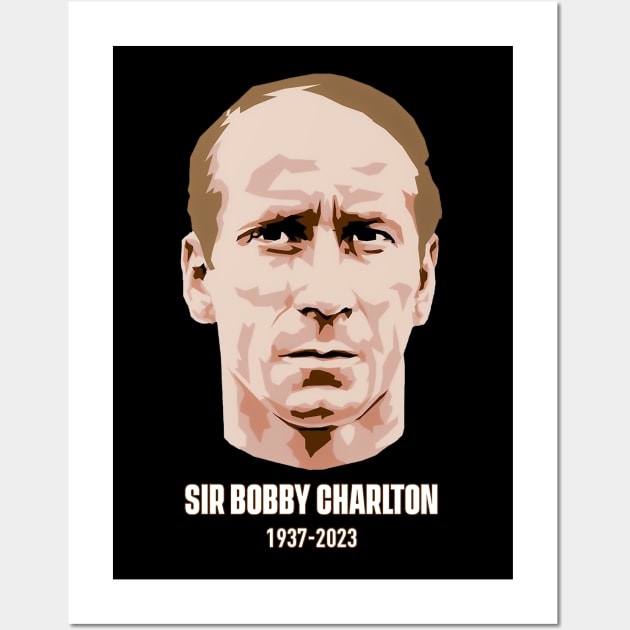 Sir Bobby Charlton RIP GOAT Wall Art by WikiDikoShop